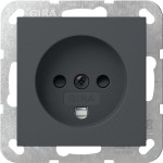 Gira 442228 Dänische Steckdose 16 A 250 V~ mit erhöhtem Berührungsschutz (Safety Plus) in Anthrazit 