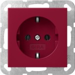 Gira 4455108 SCHUKO-Steckdose 16 A 250 V~ mit robustem Stahltragring, erdungsgeprüft und einfacher Schnellbefestigung 
