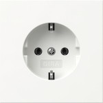 Gira 446670 SCHUKO-Steckd. o.Kr. Flächenschalter Reinweiß 