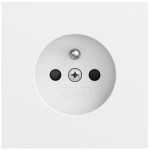 Gira 448572 Steckdose 16 A 250 V~ mit Erdungsstift und erhöhtem Berührungsschutz Safety Plus, Reinweiß seidenmatt 