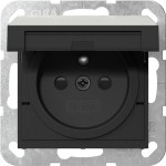 Gira 4488600 Steckdose mit Erdungsstift 16 A 250 V~, Klappdeckel und erhöhtem Berührungsschutz (Safety Plus) aus 