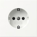 Gira 475570 SCHUKO-Steckd. SP o.Kr. Flächenschalter Reinweiß 
