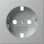 Gira 492026 Abdeckung für Schuko-Steckdose 16A 250V System 55 Farbe Alu 