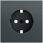 Gira 492073 Abdeckung für SCHUKO-Steckdose 16 A 250 V~ in anthrazit lackiert (Ersatzteil) (Zubehör) 