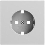 Gira 492076 Abdeckung für SCHUKO-Steckdose 16 A 250 V~ in Grau matt lackiert (Ersatzteil) (Zubehör) 