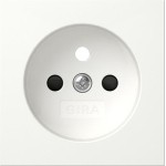 Gira 494503 Abdeckung für Steckdose mit Erdungsstift 16 A 250 V~ und erhöhtem Berührungsschutz (Safety Plus) in Reinweiß 