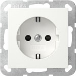Gira 498103 SCHUKO-Steckdose 16 A 250 V~ mit erhöhtem Berührungsschutz und 6 mm² Erdungsklemme in Reinweiß glänzend 