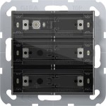 Gira 501300 Tastsensor 4 Standard 3-fach für KNX System 55 mit Inbetriebnahme-Wippe 