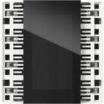 Gira 5016003 Tastsensor 4.55 Plus mit integriertem Display, Busankoppler, Temperatur-, Feuchte- und Annäherungssensor 