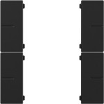 Gira 5018005 Wippenset 2fach passend für Tastsensor 4.55 Plus in Schwarz matt, kompatibel mit System 55 