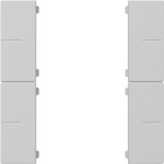 Gira 5018015 Wippenset 2fach passend für Tastsensor 4.55 Plus in Grau matt aus der Serie System 55 Programmübergreifend 
