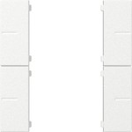 Gira 501803 Wippenset 2-fach passend für Tastsensor 4.55 Plus in Reinweiß glänzend aus der Serie System 55 