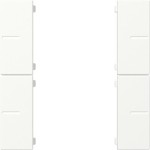 Gira 501827 Wippenset 2fach passend für Tastsensor 4.55 Plus in Reinweiß seidenmatt der Serie System 55 