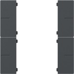 Gira 501828 Wippenset 2-fach passend für Tastsensor 4.55 Plus in Anthrazit, kompatibel mit System 55 