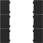 Gira 5019005 Wippenset 3-fach passend für Tastsensor 4.55 Plus in Schwarz matt aus der Serie System 55 