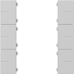Gira 5019015 Wippenset 3-fach passend für Tastsensor 4.55 Plus in Grau matt. Geeignet für System 55 Programmübergreifend 