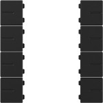 Gira 5020005 Wippenset 4-fach passend für Tastsensor 4.55 Plus in Schwarz matt aus der Serie System 55 