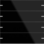 Gira 502405 Wippenset 4-fach für Tastsensor 4 Glas Schwarz 