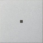 Gira 510426 RF Bedienaufsatz 1-fach für KNX zur Steuerung von System 3000 Einsätzen und entfernten KNX Geräten Alu 