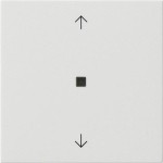 Gira 510503 RF Bedienaufsatz 1-fach mit Pfeilsymbolen für KNX zur Steuerung von System 3000 Einsätzen und entfernten KNX 