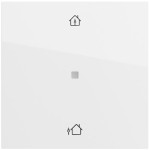 Gira 510670 Multi-Bedienaufsatz 1-fach mit Heizmodus für KNX zur Steuerung von System 3000 Einsätzen und entfernten KNX 