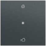 Gira 510673 Multi-Bedienaufsatz 1-fach Heizmodus für KNX mit integriertem Temperatursensor und parametrierbarer Tasten 