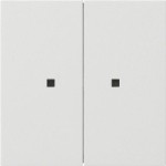 Gira 5107112 RF Bedienaufsatz 2-fach für KNX zur Steuerung von System 3000 Einsätzen und KNX RF Geräten Reinweiß 