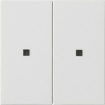 Gira 510727 RF Multi Bedienaufsatz 2-fach für KNX zur Steuerung von System 3000 Einsätzen und entfernten KNX Geräten 