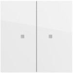 Gira 510770 RF Multi-Bedienaufsatz 2-fach für KNX zur Steuerung von System 3000 Einsätzen und entfernten KNX Geräten 