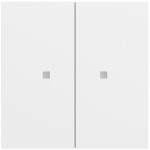 Gira 510772 Multi Bedienaufsatz 2-fach für KNX mit parametrierbarer Tasten- oder Wippenfunktion, integriertem 