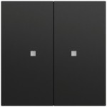 Gira 510774 RF Multi Bedienaufsatz 2-fach für KNX mit parametrierbarer Tasten- oder Wippenfunktion, integrierter 