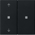Gira 5108005 RF Multi Bedienaufsatz 2fach mit Pfeilsymbolen für KNX zur Steuerung von System 3000 Einsätzen 