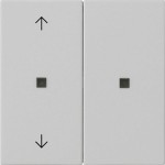 Gira 5108015 RF Multi Bedienaufsatz 2-fach mit Pfeilsymbolen für KNX zur Steuerung von System 3000 Einsätzen 