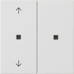 Gira 510827 RF Multi Bedienaufsatz 2-fach mit Pfeilsymbolen für KNX zur Steuerung von System 3000 Einsätzen 