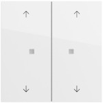 Gira 510870 Multi Bedienaufsatz 2-fach mit Pfeilsymbolen für KNX zur Steuerung von System 3000 Einsätzen und entfernten 