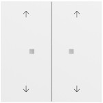 Gira 510872 Multi Bedienaufsatz 2-fach mit Pfeilsymbolen für KNX, kompatibel mit System 70 Programmübergreifend 