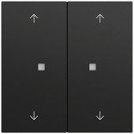 Gira 510874 Multi Bedienaufsatz 2-fach mit Pfeilsymbolen für KNX zur Steuerung von System 3000 Einsätzen und entfernten 