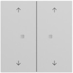 Gira 510876 Multi Bedienaufsatz 2fach mit Pfeilsymbolen für KNX zur Steuerung von System 3000 Einsätzen und entfernten 