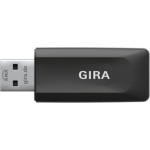 Gira 512100 Schnittstelle für drahtlose Kommunikation zwischen PC und KNX Anlage über KNX RF mit USB 2.0 Typ A Anschluss 