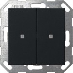 Gira 5173005 Taster Wippe 2f OneKNX System 55 Schwarz m 