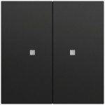 Gira 517374 Taster Wippe 2f OneKNX System 70 Schwarz matt lackiert 