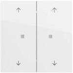 Gira 517470 Taster Wippe 2f Pfeile OneKNX System 70 Reinweiß 