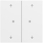 Gira 517472 Taster Wippe 2f Pfeile OneKNX System 70 Reinweiß matt lackiert 