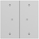 Gira 517476 Taster Wippe 2f Pfeile OneKNX System 70 Grau matt lackiert 