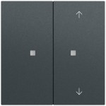Gira 517573 Taster Wippe 2f unbedruckt Pfeile OneKNX System 70 Anthrazit lackiert 