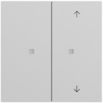 Gira 517576 Taster Wippe 2f unbedruckt Pfeile OneKNX System 70 Grau matt lackiert 