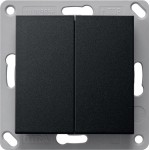 Gira 5178005 Batteriebetriebener RF Wandsender 2fach für KNX mit USB Micro Typ B Schnittstelle 
