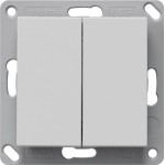 Gira 5178015 Batteriebetriebener RF Wandsender 2fach mit USB Micro Typ B Schnittstelle für KNX, kompatibel mit System 55 