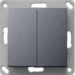 Gira 517828 Batteriebetriebener RF Wandsender 2fach für KNX mit USB-Schnittstelle, parametrierbar über ETS Anthrazit 
