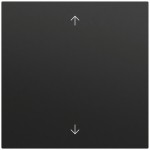 Gira 536174 Bedienaufsatz mit Pfeilsymbolen, schwarz matt lackiert, passend für System 70 Programmübergreifend (Zubehör) 